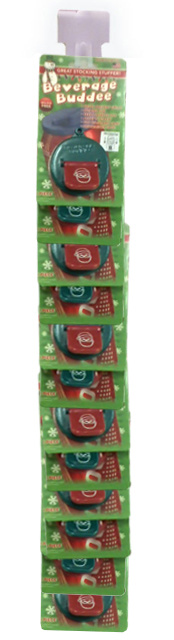 Beverage Buddee - Christmas - Hang Strip - 1 Pack - 12 Count