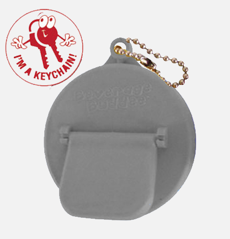 Beverage Buddee - Keychain - Grey